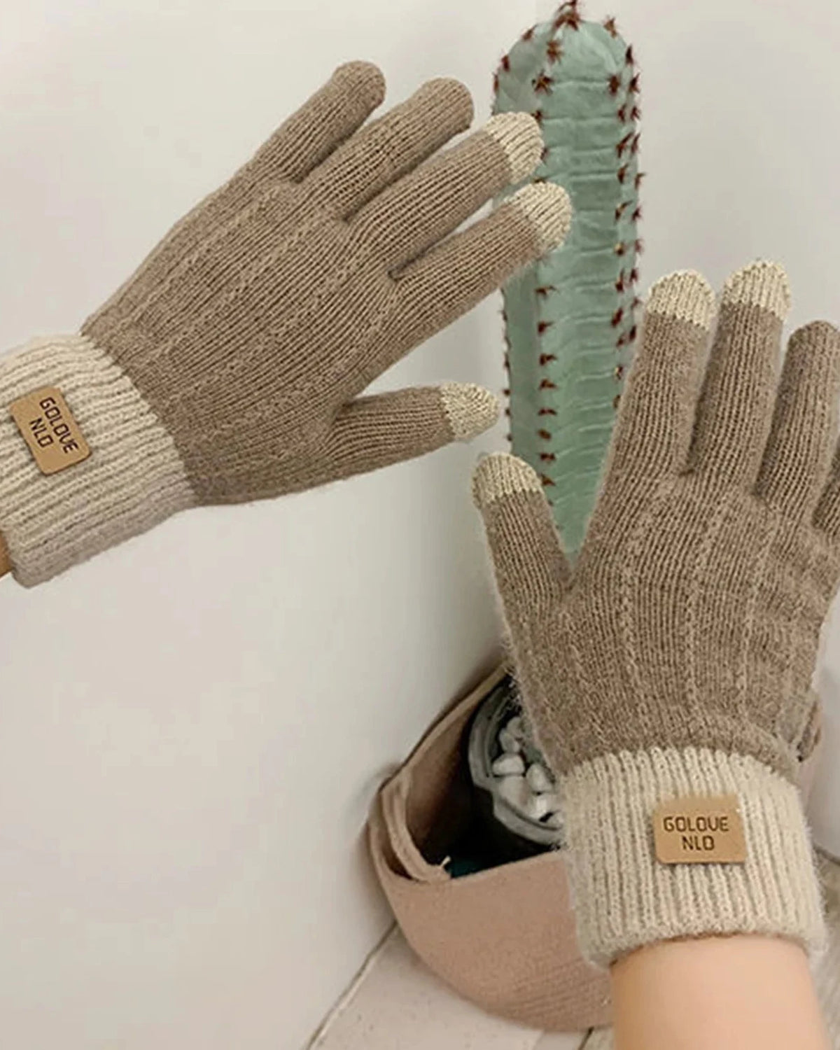 Cashmere Wool Winter Knit Gloves